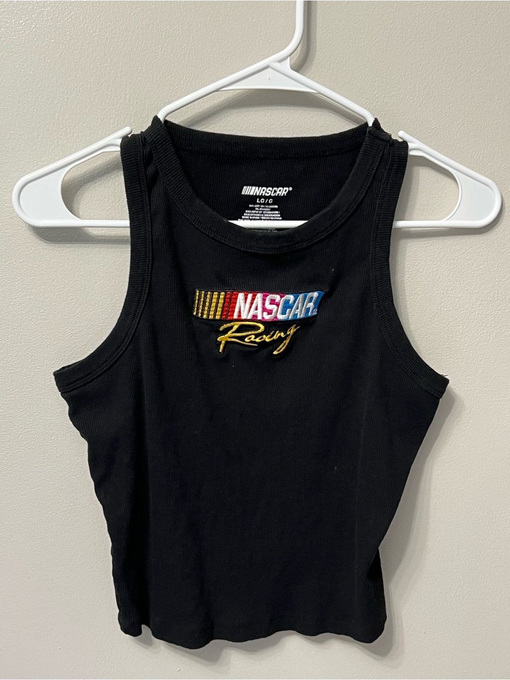 NASCAR Racing Black Juniors Tank Top